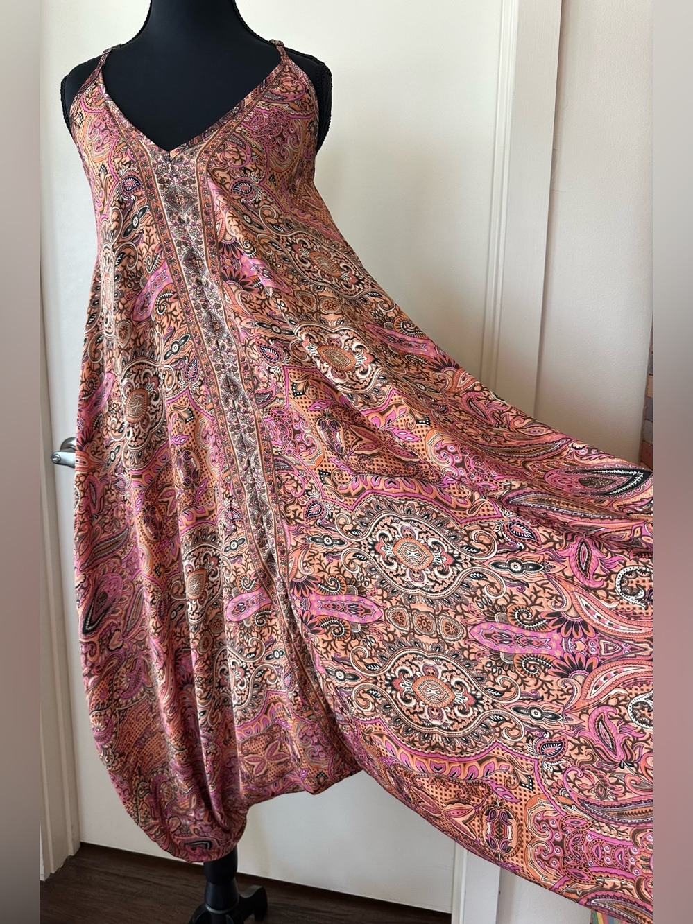 Silk Blend Harem Jumpsuit by Con Luz Propria. Size S/M